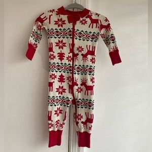 Hanna Andersson Baby Holiday Christmas Pajamas Dear Deer Nordic Size 60(3-6m)